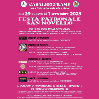 Casalbeltrame è pronta per la Festa Patronale di San Novello