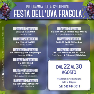 Suno - Grande avvio per la 42ª Festa dell’Uva Fragola