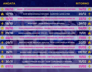 Serie A1 femminile, il calendario: per la Igor Volley Novara esordio con San Giovanni Marignano